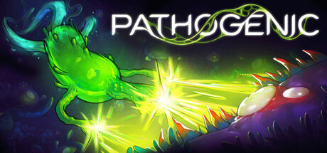 Pathogenic key art showing a microscopic parasite invading human tissue